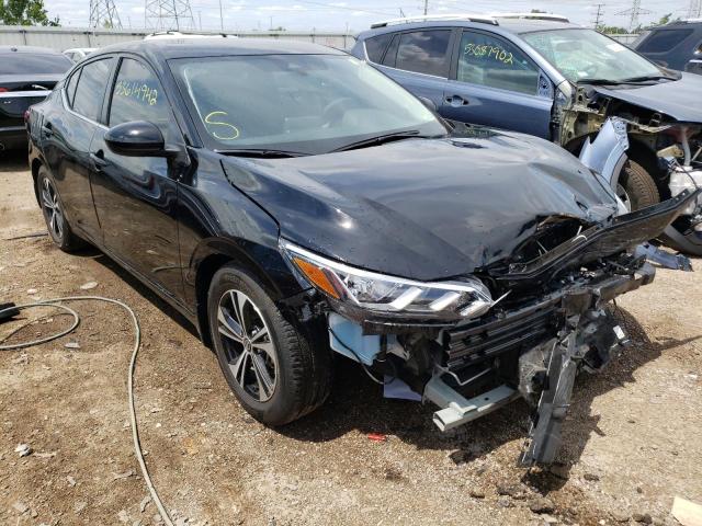 3N1AB8CV8NY247819 - 2022 NISSAN SENTRA SV BLACK photo 1