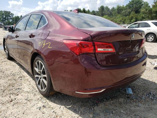 19UUB2F53FA001741 - 2015 ACURA TLX TECH BURGUNDY photo 3