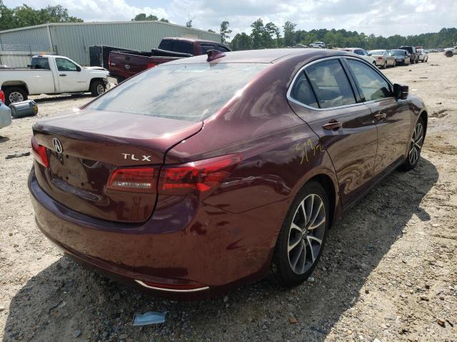 19UUB2F53FA001741 - 2015 ACURA TLX TECH BURGUNDY photo 4