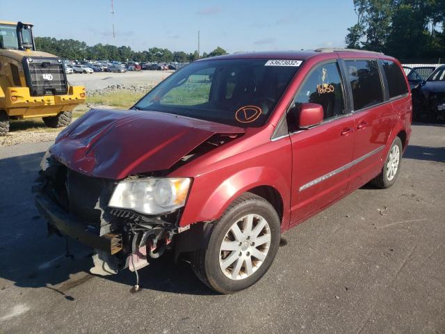 2C4RC1BG1ER326529 - 2014 CHRYSLER TOWN & COU RED photo 2