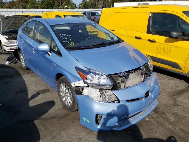 JTDKN3DP7F3072372 - 2015 TOYOTA PRIUS PLUG BLUE photo 1