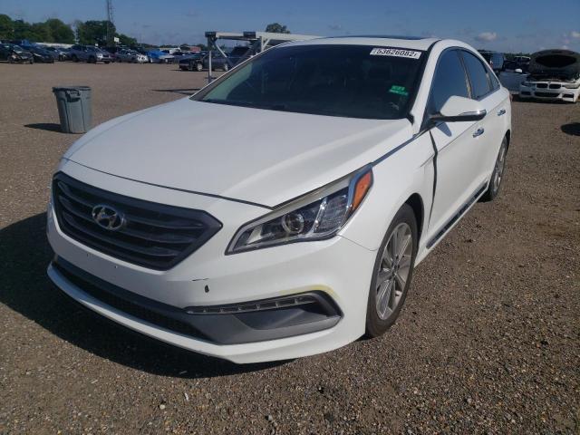 5NPE34AF1HH478501 - 2017 HYUNDAI SONATA SPO WHITE photo 2