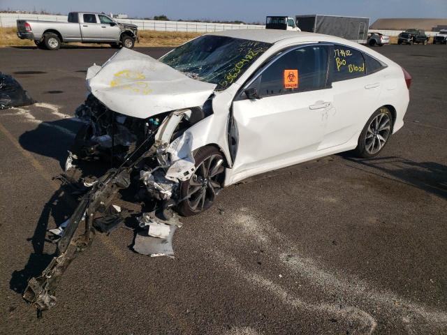 19XFC2F83KE215375 - 2019 HONDA CIVIC SPOR WHITE photo 2