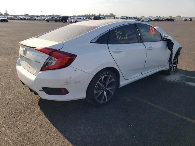 19XFC2F83KE215375 - 2019 HONDA CIVIC SPOR WHITE photo 4