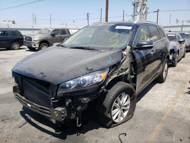 5XYPG4A36KG590597 - 2019 KIA SORENTO L BLACK photo 2