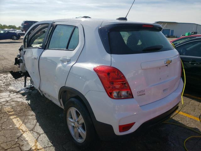 3GNCJKSB9LL274509 - 2020 CHEVROLET TRAX LS WHITE photo 3