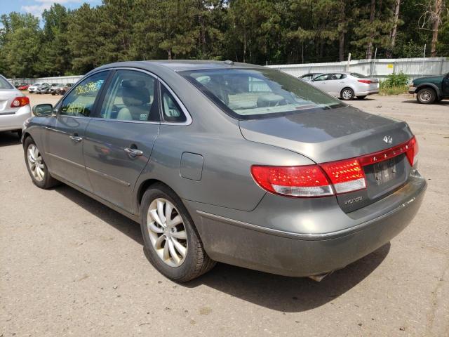 KMHFC46F47A209987 - 2007 HYUNDAI AZERA SE GRAY photo 3