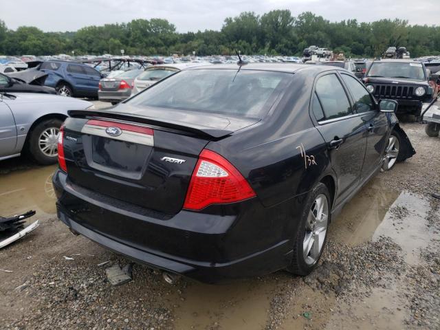 3FAHP0KC4BR107776 - 2011 FORD FUSION SPO BLACK photo 4