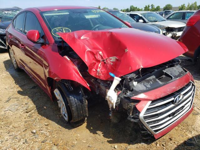 KMHD74LF3HU086991 - 2017 HYUNDAI ELANTRA SE BURGUNDY photo 1