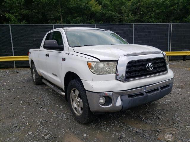 5TBBV54147S455461 - 2007 TOYOTA TUNDRA DOU WHITE photo 1