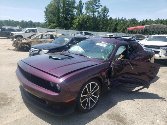 2C3CDZBT5LH156911 - 2020 DODGE CHALLENGER PURPLE photo 2