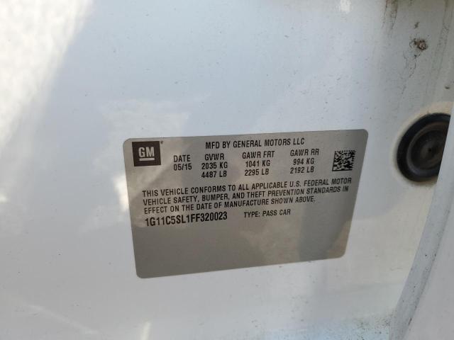 1G11C5SL1FF320023 - 2015 CHEVROLET MALIBU 1LT 白色 照片 10