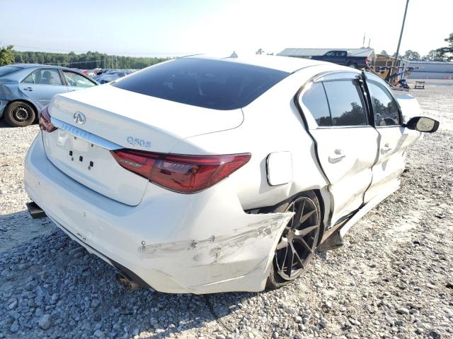 JN1EV7AP0JM351919 - 2018 INFINITI Q50 LUXE WHITE photo 4