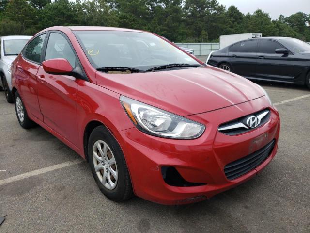 KMHCT4AEXDU516365 - 2013 HYUNDAI ACCENT RED photo 1