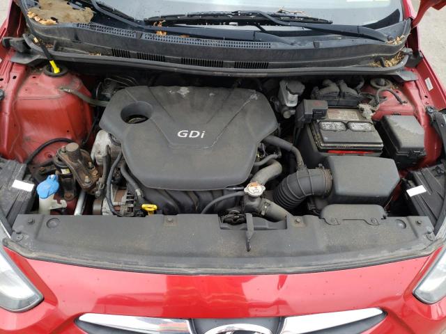 KMHCT4AEXDU516365 - 2013 HYUNDAI ACCENT RED photo 7