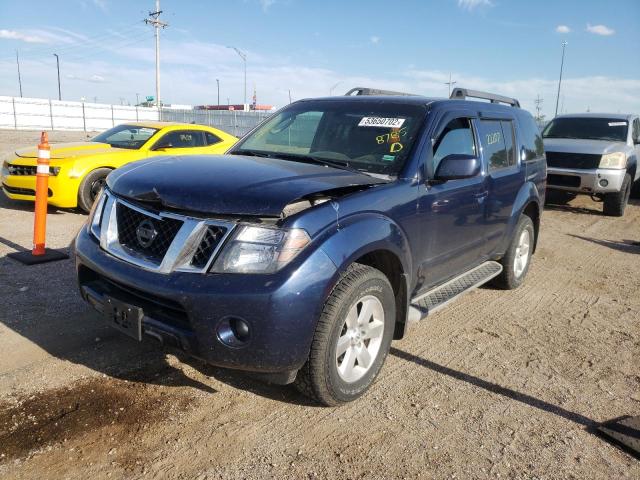 5N1AR18B39C608785 - 2009 NISSAN PATHFINDER BLUE photo 2