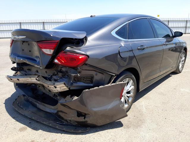 1C3CCCCB7FN629399 - 2015 CHRYSLER 200 C GRAY photo 4