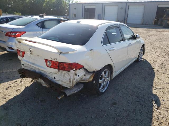 JH4CL96935C019144 - 2005 ACURA TSX WHITE photo 4