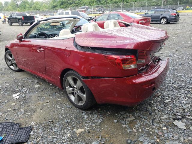 JTHFF2C28A2501305 - 2010 LEXUS IS 250 RED photo 3