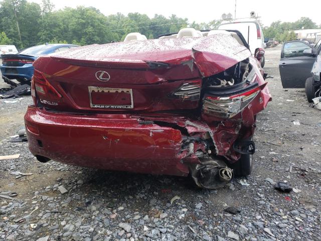 JTHFF2C28A2501305 - 2010 LEXUS IS 250 RED photo 9