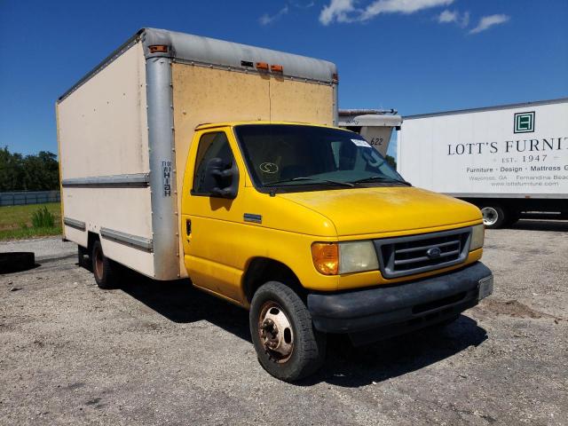 1FDSE35L56HB27007 - 2006 FORD ECONOLINE YELLOW photo 1