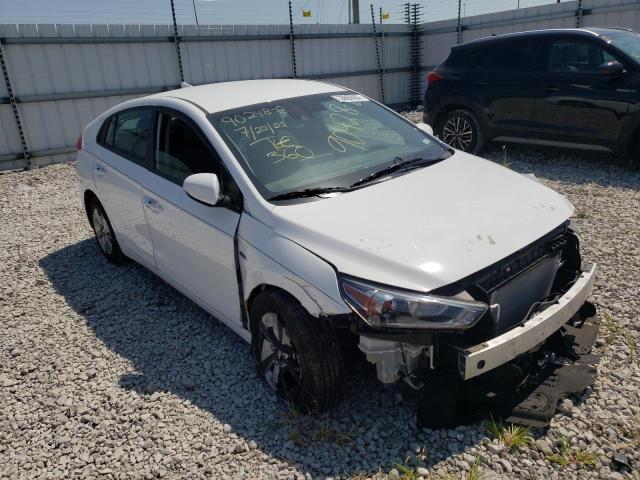 KMHC65LC2LU212048 - 2020 HYUNDAI IONIQ BLUE WHITE photo 1