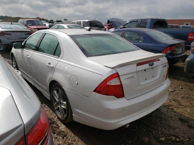 3FAHP0KC7CR251212 - 2012 FORD FUSION SPO WHITE photo 3