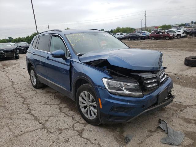 3VV3B7AX3JM087842 - 2018 VOLKSWAGEN TIGUAN SE BLUE photo 1