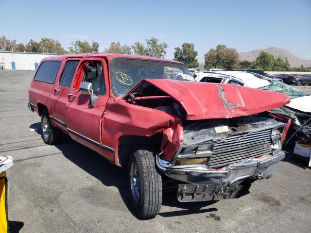 1GNGR26NXKF162695 - 1989 CHEVROLET SUBURBAN R RED photo 1