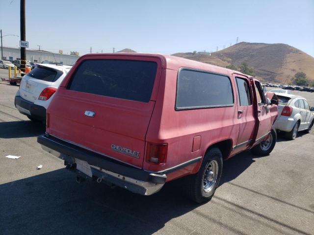 1GNGR26NXKF162695 - 1989 CHEVROLET SUBURBAN R RED photo 4