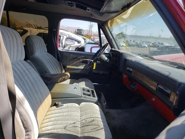 1GNGR26NXKF162695 - 1989 CHEVROLET SUBURBAN R RED photo 5