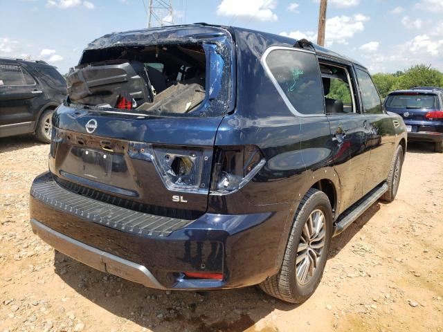 JN8AY2BC3M9146284 - 2021 NISSAN ARMADA SL BLUE photo 4