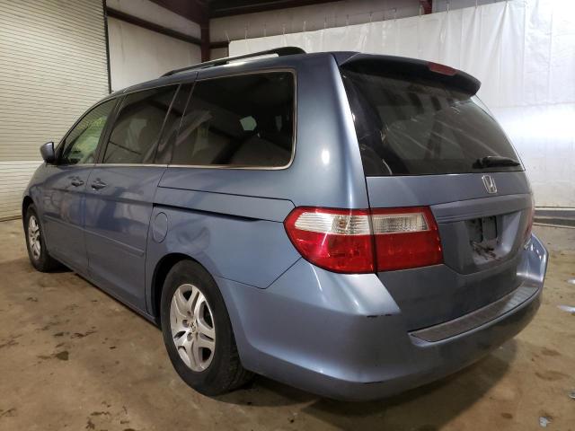 5FNRL38495B097134 - 2005 HONDA ODYSSEY EX BLUE photo 3