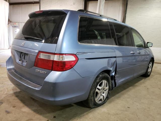 5FNRL38495B097134 - 2005 HONDA ODYSSEY EX BLUE photo 4