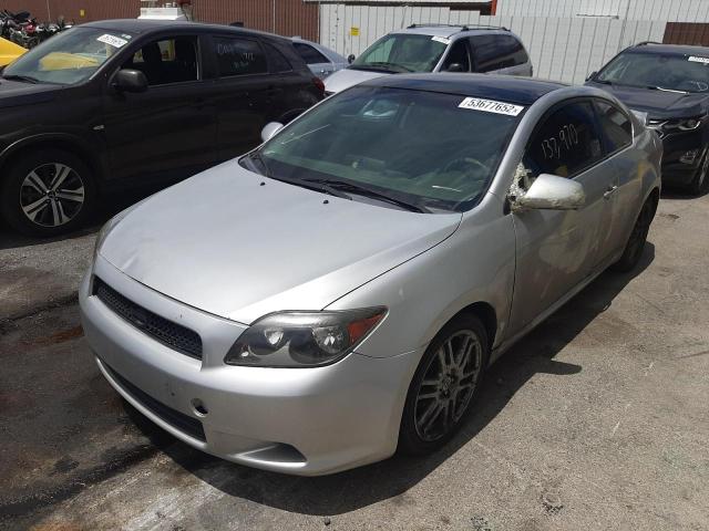 JTKDE167080254616 - 2008 TOYOTA SCION TC Argent photo 2