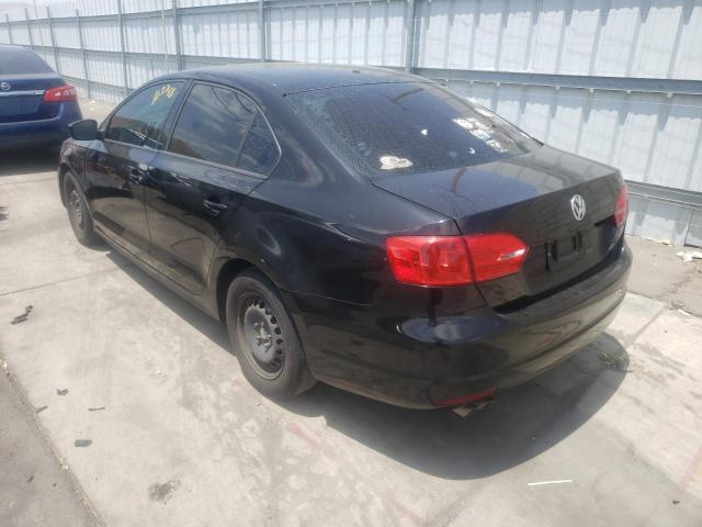 3VW2K7AJ5EM320807 - 2014 VOLKSWAGEN JETTA BASE أسود صورة 3