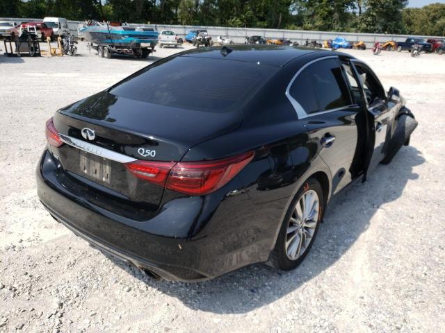 JN1EV7AR4JM433105 - 2018 INFINITI Q50 LUXE BLACK photo 4