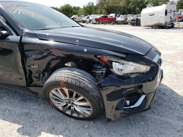 JN1EV7AR4JM433105 - 2018 INFINITI Q50 LUXE BLACK photo 9