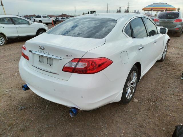 JN1BY1AP7DM510401 - 2013 INFINITI M37 WHITE photo 4