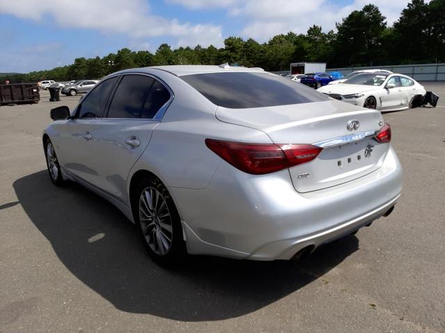 JN1EV7AR8JM439098 - 2018 INFINITI Q50 LUXE GRAY photo 3