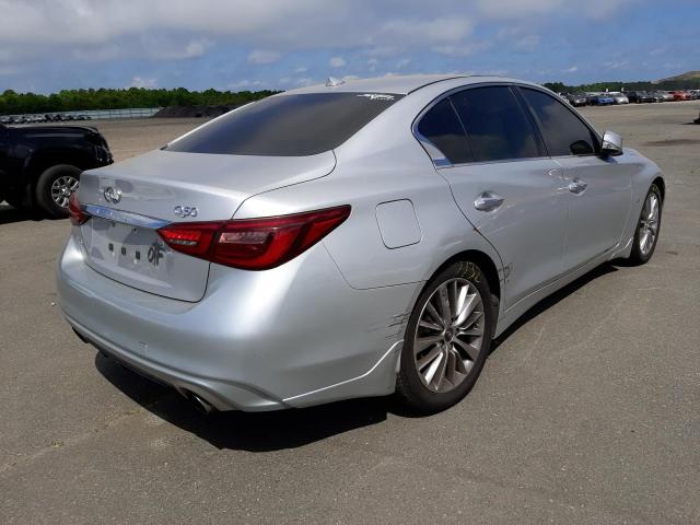 JN1EV7AR8JM439098 - 2018 INFINITI Q50 LUXE GRAY photo 4