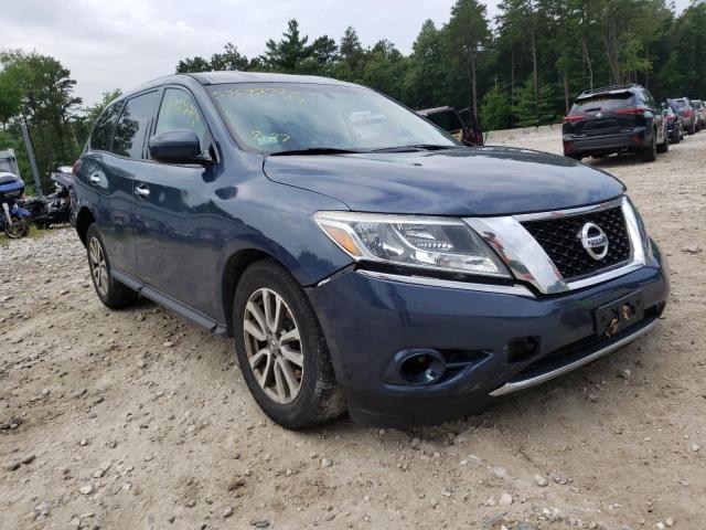 5N1AR2MM3EC653247 - 2014 NISSAN PATHFINDER BLUE photo 1