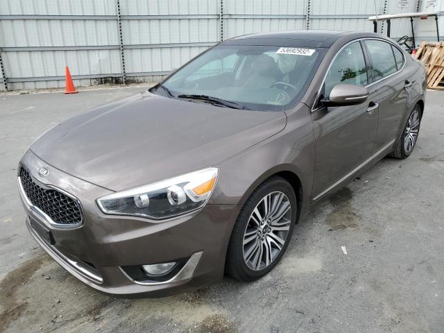 KNALN4D7XE5124510 - 2014 KIA CADENZA PR GRAY photo 2