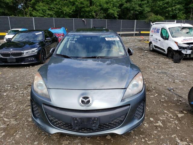 JM1BL1M76D1795486 - 2013 MAZDA 3 I GRAY photo 9