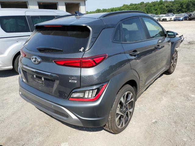 KM8K5CA30NU813211 - 2022 HYUNDAI KONA LIMIT CHARCOAL photo 4