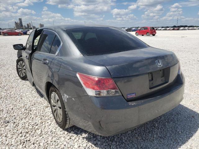 1HGCP2F35AA120945 - 2010 HONDA ACCORD LX GRAY photo 3