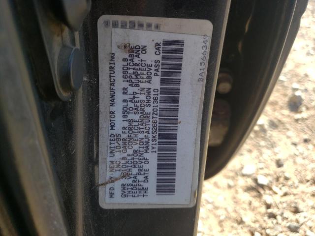 1Y1SK5266TZ013610 - 1996 GEO PRIZM BASE BLACK photo 10