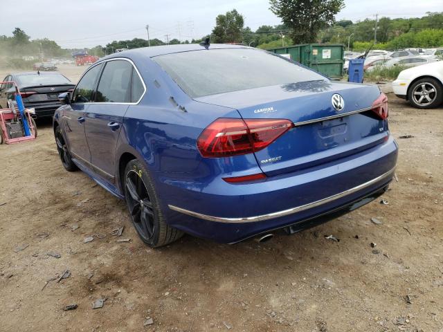 1VWDT7A30HC060877 - 2017 VOLKSWAGEN PASSAT R-L BLUE photo 3