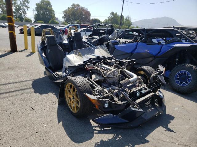 57XAAPFA0K8130544 - 2019 POLARIS SLINGSHOT BLUE photo 1