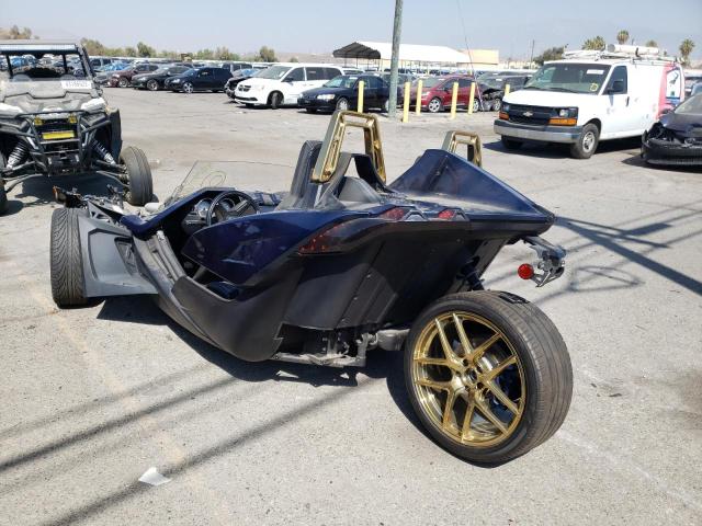 57XAAPFA0K8130544 - 2019 POLARIS SLINGSHOT BLUE photo 3